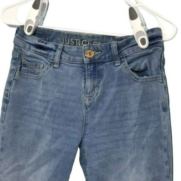 Justice Blue Girlfriend Jeans Size 16 - Picture 2 of 9